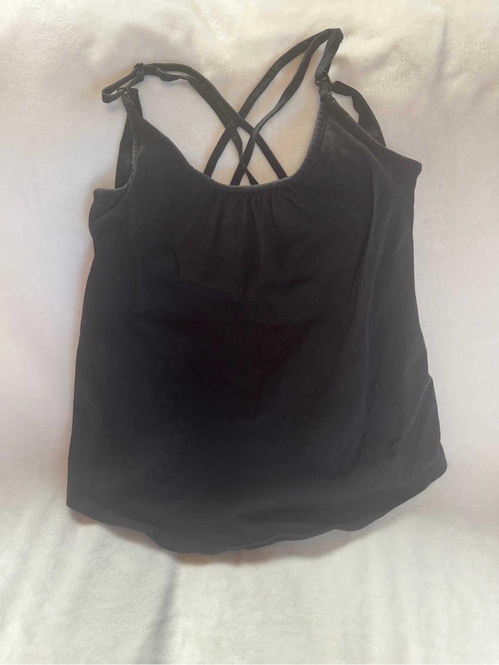 Kindred Bravely Black Crisscross Nursing Cami